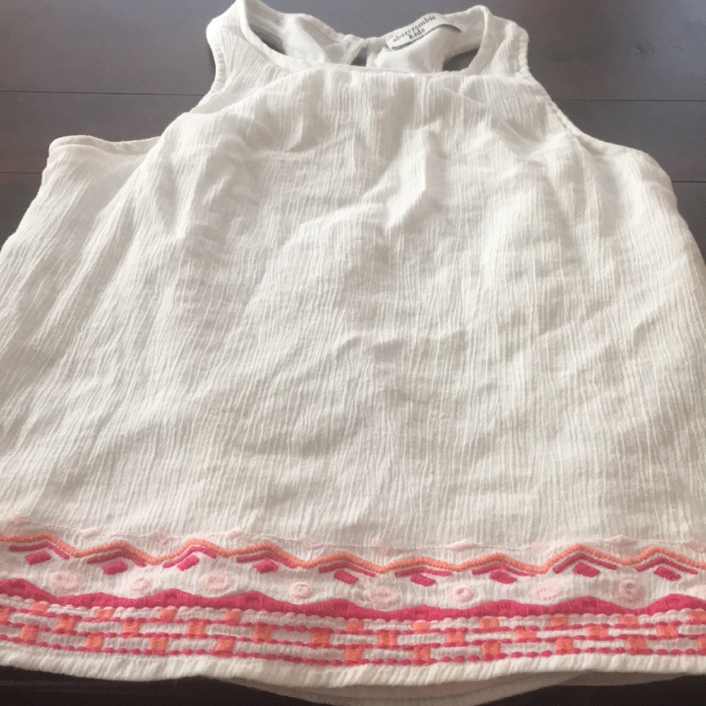 Abercrombie kids white tank size 11/12